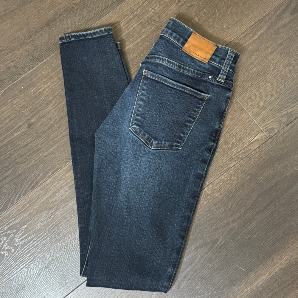 Lucky Brand Jeans Brooke Skinny 00 24 Classic Dark Wash Stretch Denim